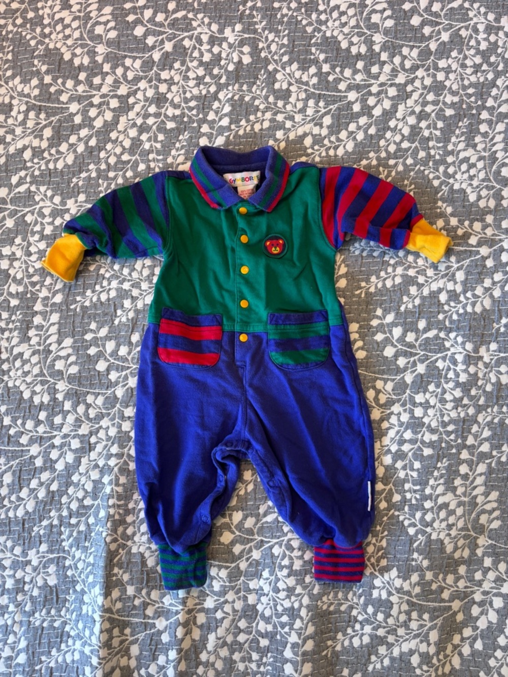 Vintage 1990’s Gymboree color block bodysuit - NB